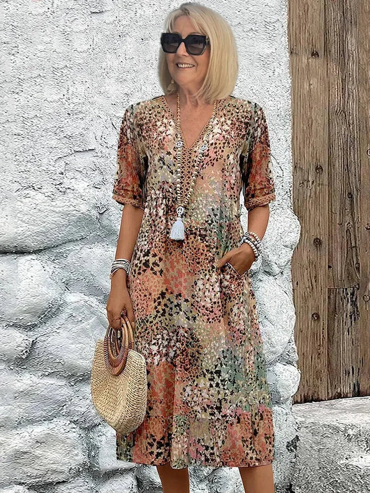 Zara | Vibrant Midi Dress