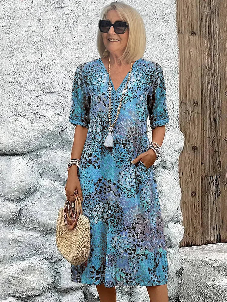 Zara | Vibrant Midi Dress