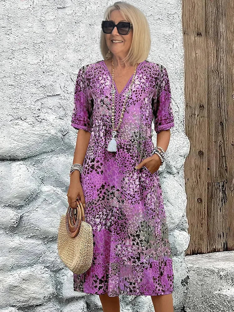 Zara | Vibrant Midi Dress