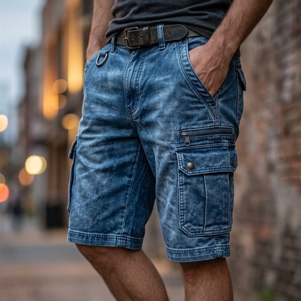 Pieter | Functional Denim Cargo Shorts