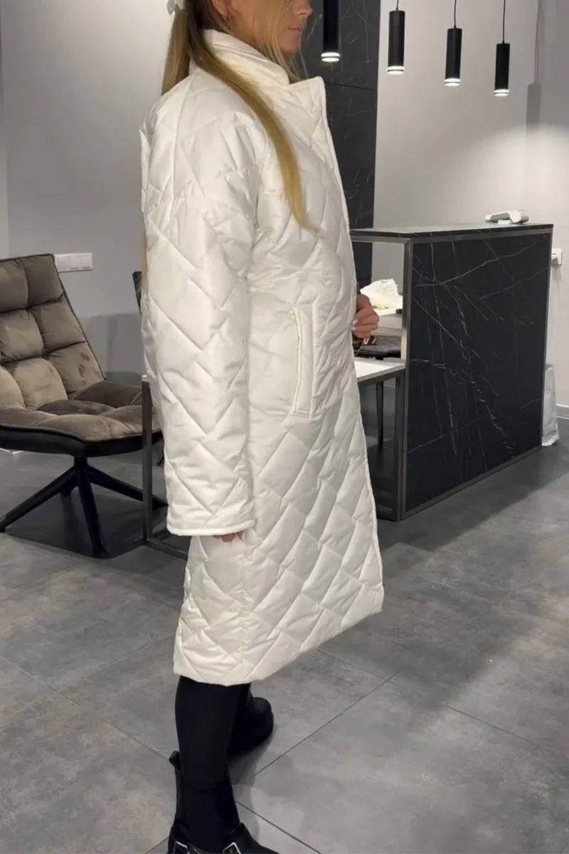Ofira – Reversible quilted coat with leopard print lining