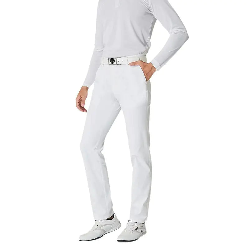 GolfThing Slim Fit Golf Trousers- Breathable Quick-Dry - Grey