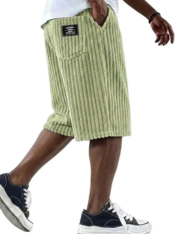 Erik | Comfortable Ribbed Casual Shorts